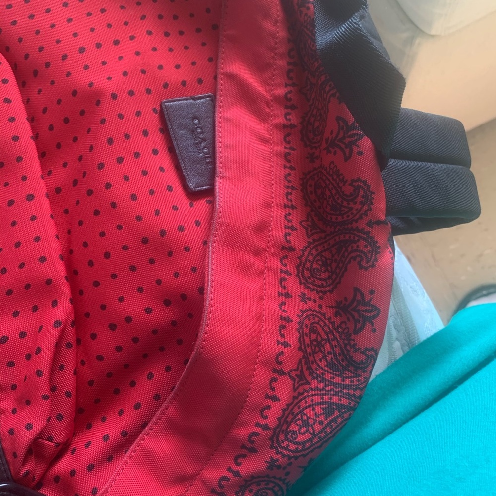 Coach red backpack🎒 - Picture 7 of 8